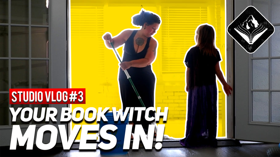 Your Book Witch moves in! || STUDIO VLOG#3 || 8/11/20 || Mountain Bound Books